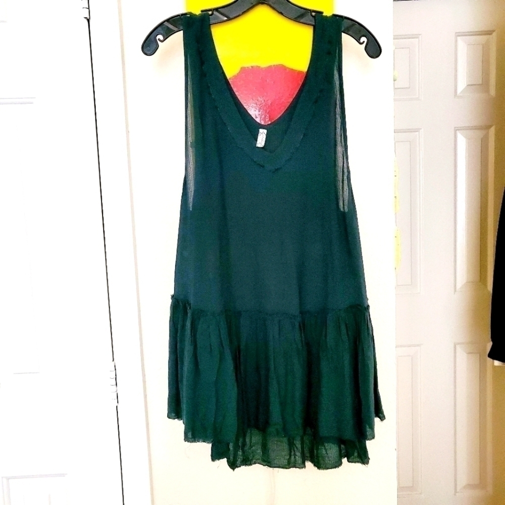 Free People | Intimately Green Mini Dress